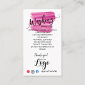 VOEG UW LOGO wasinstructies ZORGKAARTEN TOE Visitekaartje (Voorkant)