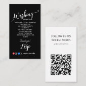 VOEG UW LOGO wasinstructies ZORGKAARTEN TOE Visitekaartje (Voorkant / Achterkant)