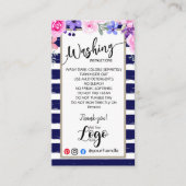 VOEG UW LOGO wasinstructies ZORGKAARTEN TOE Visitekaartje (Voorkant)