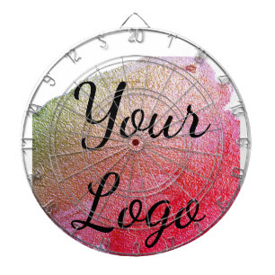 voeg uw logo website roze groen gouden eenvoudig m dartbord