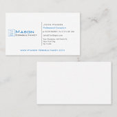 Voeg Uw Logo wit en blauw toe - Visitekaartje (Voorkant / Achterkant)