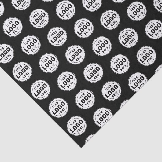 Voeg uw logo zwart aangepaste verpakkingsmateriaal tissuepapier (Detail)
