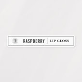 Voeg uw Logo zwart-grens en lijnproduct toe Labels (Design 1)