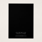 Voeg uw Logo zwarte Ketting-schermkaarten toe Visitekaartje (Achterkant)