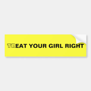 VOEG UW MEISJES UIT BUMPERSTICKER