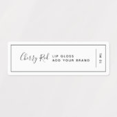 Voeg uw merk Black Border productlabels toe Labels (Design 1)