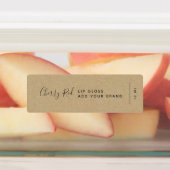 Voeg uw merk Calligraphy Kraft Product Labels toe (Aangebracht)