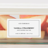 Voeg uw merk en minimalistisch modern productlabel labels (Aangebracht)