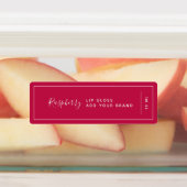 Voeg uw merk en wit rand bewerkbaar kleurenproduct labels (Aangebracht)