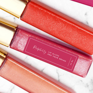 Voeg uw merk en wit rand bewerkbaar kleurenproduct labels