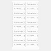 Voeg uw merk kalligrafie script product labels (Vel)