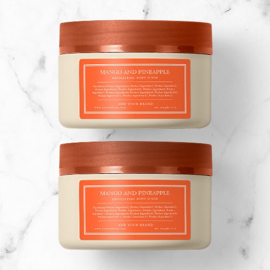 Voeg uw merk Klassieke Aangepaste Kleuringrediënte Etiket