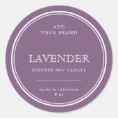 Voeg uw merk Klassieke Eigen Colour Product Label  (Voorkant)