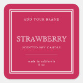 Voeg uw merk Klassieke Eigen Colour Product Label  (Voorkant)