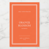 Voeg uw merk Klassieke Eigen kleurenetiket toe Wijn Etiket (Enkel label)