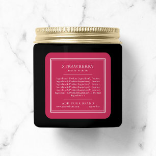 Voeg uw merk Klassieke Ingrediënten van de Kleuren Vierkante Sticker