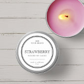 Voeg uw merk Klassieke Zwarte Grens Productlabel t Ronde Sticker