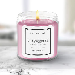 Voeg uw merk Klassieke Zwarte Grens Productlabel t Vierkante Sticker