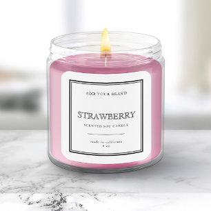 Voeg uw merk Klassieke Zwarte Grens Productlabel t Vierkante Sticker