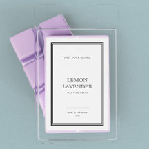 Voeg uw merk Klassieke Zwarte Grens Productlabel t