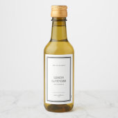 Voeg uw merk Klassieke Zwarte Grens Productlabel t Wijn Etiket (Voorkant)