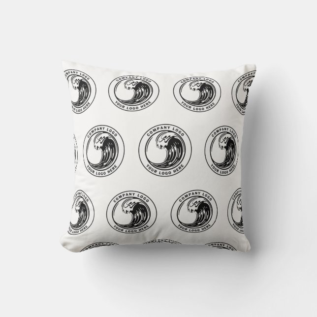 Voeg uw merk Logo Business Showroom toe Kussen (Voorkant)