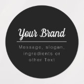 Voeg Uw Merk of andere tekst toe Labels (Design 2)