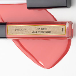 Voeg Uw Merk Toe Gouden kraft lipbalm labels