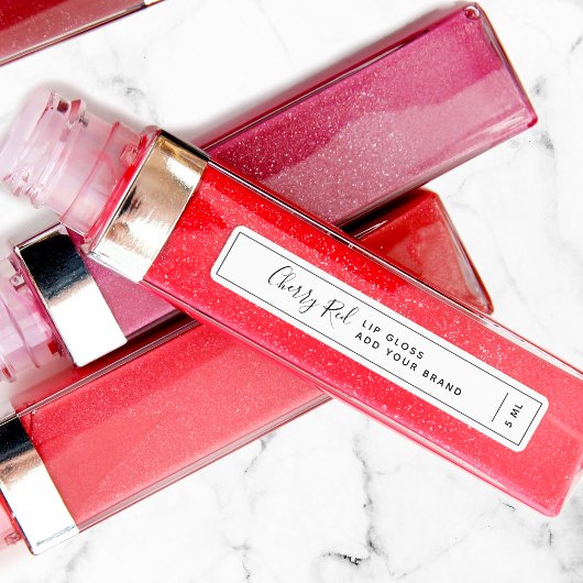 Voeg uw merk zwart-grensproduct toe labels