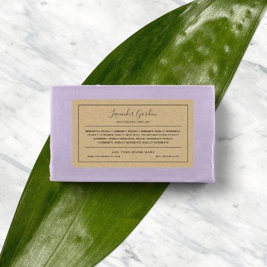 Voeg uw merkgrijze grensinktlijst Kraft toe Labels