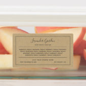 Voeg uw merkgrijze grensinktlijst Kraft toe Labels (Aangebracht)