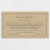 Voeg uw merkgrijze grensinktlijst Kraft toe Labels (Design 1)