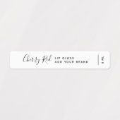 Voeg uw merkkalligrafie-script toe labels (Design 1)