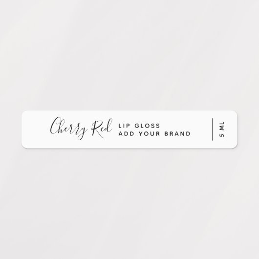 Voeg uw merkkalligrafie-script toe labels (Design 1)