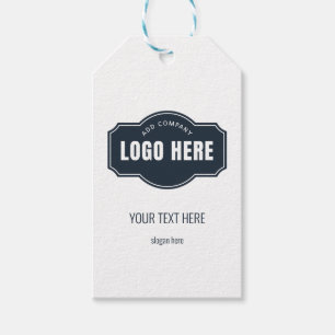 Voeg uw merklogo toe aan uw bedrijfslogo cadeaulabel