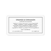 Voeg uw merkminimalistisch modern label Ingrediënt (Voorkant)