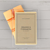 Voeg uw merkminimalistische kraftproductlabel toe wijn etiket