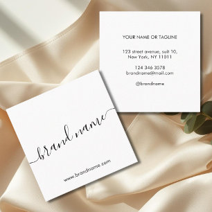 Voeg uw merknaam toe aan modern, minimalistisch wi contactkaartje