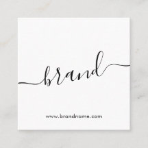 Voeg uw merknaam toe aan modern, minimalistisch wi