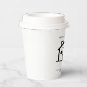 Voeg uw minimale zakelijke Logo toe Papieren Bekers (Rechts)
