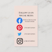 VOEG UW mok CARE CARDS vinyl business MET LOGO TOE Visitekaartje (Achterkant)