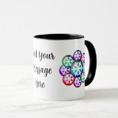 Voeg uw Mok van de Koffie van de Snowflakes van he (Voorkant rechts)