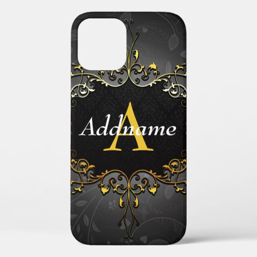 Voeg uw naam en initialen toe Case-Mate iPhone case (Achterkant)