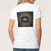 Voeg uw naam en initialen toe t-shirt (Achterkant)