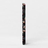 Voeg Uw Naam Monogram Rode Rozen Toe Case-Mate iPhone Case (Achterkant/links)