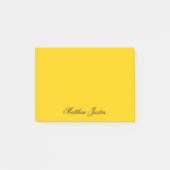 Voeg uw naam toe aan aangepaste kanariegele notiti post-it® notes (Voorkant)