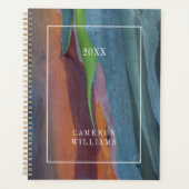 Voeg uw naam toe | Abstract van Regenbooggomboom Planner (Voorkant)