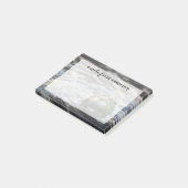 Voeg uw naam toe | Glas drijvende dobber portret Post-it® Notes (Schuin)