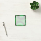 Voeg uw naam toe | Groene Circulaire Malachiet Post-it® Notes (Kantoor)