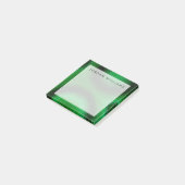 Voeg uw naam toe | Groene Circulaire Malachiet Post-it® Notes (Schuin)